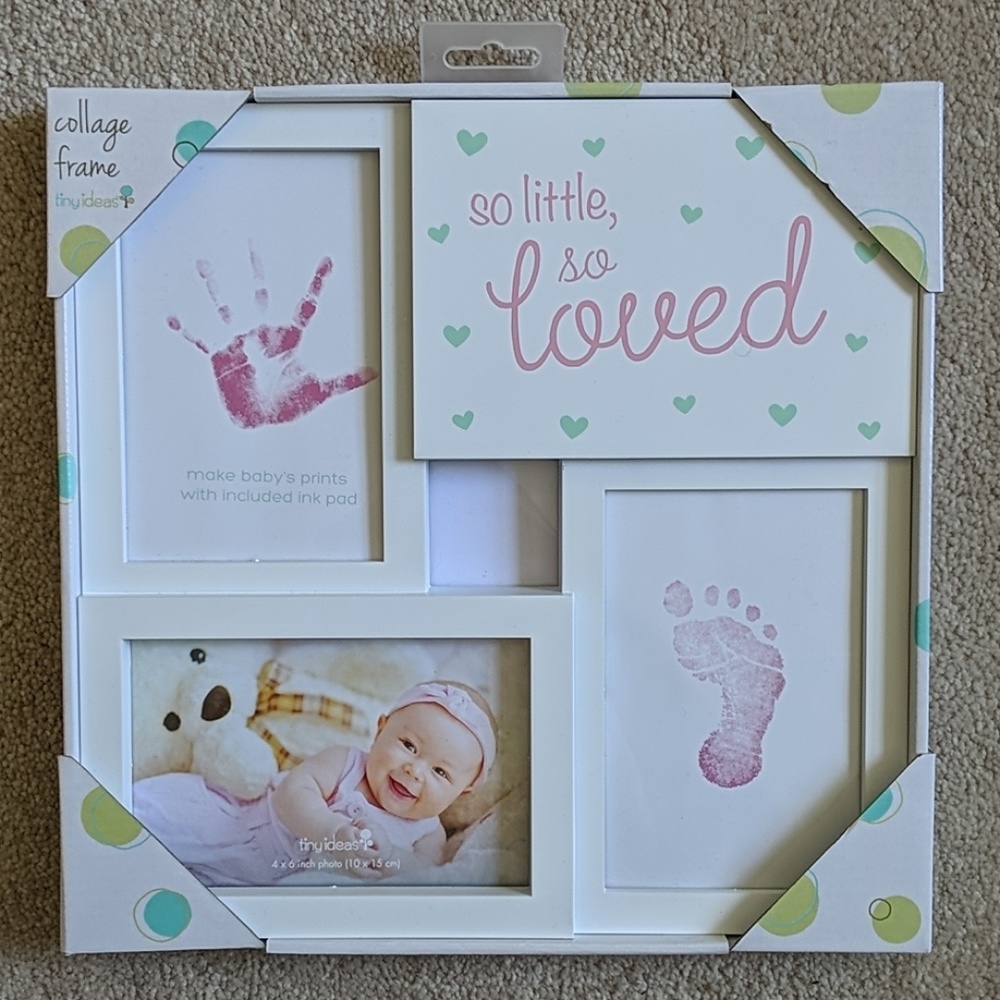 Collage Frame Handprint Footprint Picture NWT